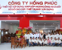  CÔNG TY TNHH TƯ VẤN – THIẾT KẾ - XÂY DỰNG & TM HỒNG PHÚC