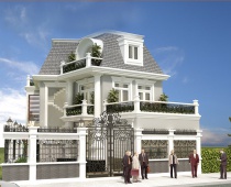 BT0523 BIỆT THỰ TÂN CỔ ĐIỂN 3 TẦNG