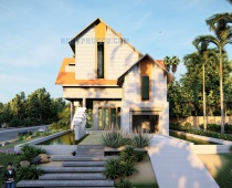 BT0537 BIỆT THỰ HIỆN ĐẠI 2 TẦNG